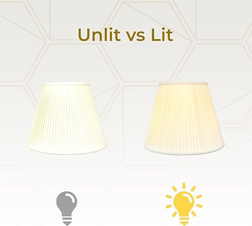 Miniatura 3 de Royal Designs Deep Empire - Pantalla básica plisada lateral, cáscara de huevo, 9 x 18 x 14 pulgadas (BS-728-18EG)