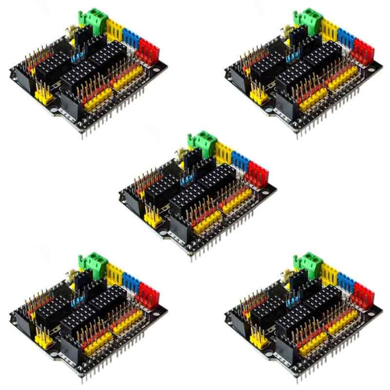 5pcs Sensor Shield V5.0 Robot Electronic Building Blocks Sensor Expansion Board