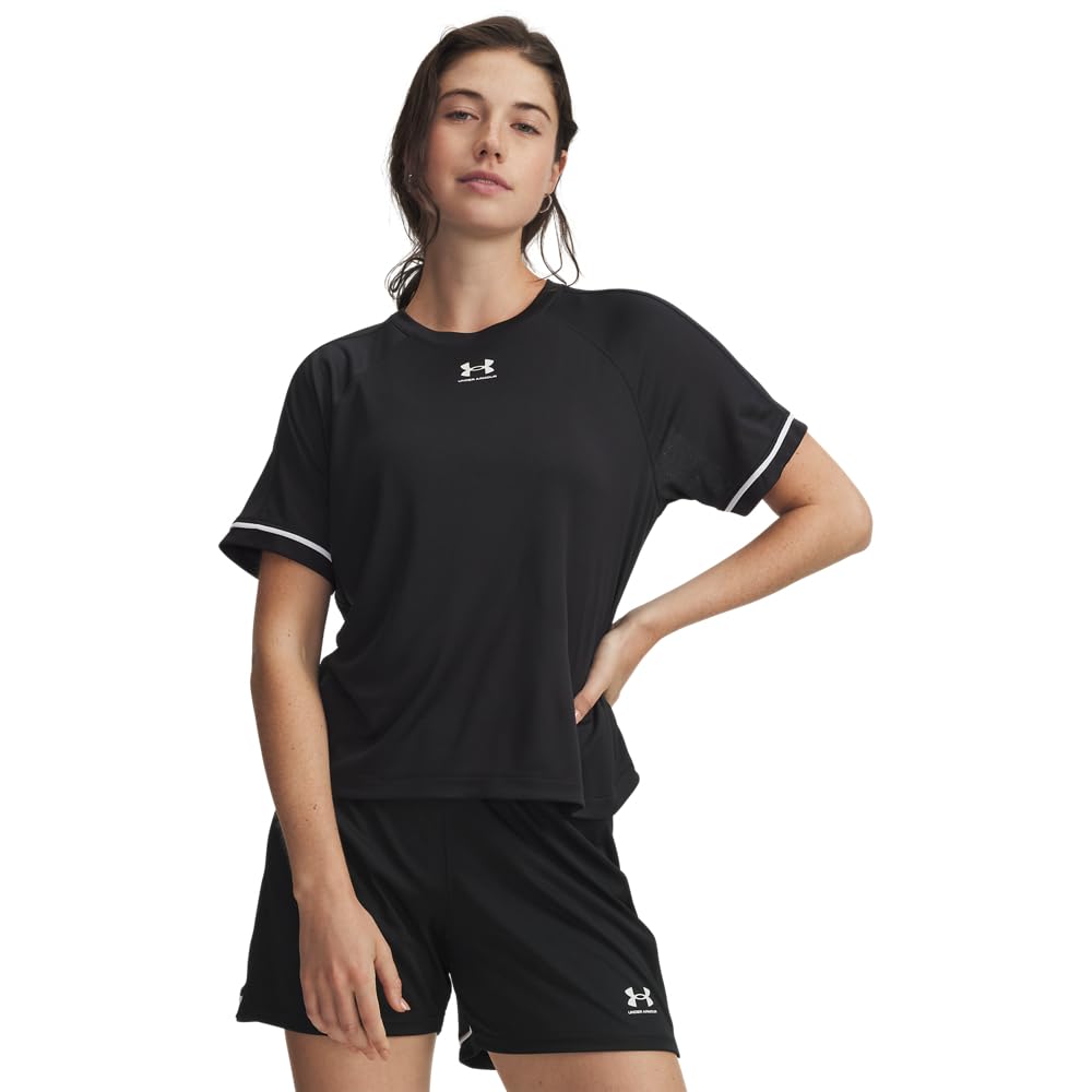 Under Armour UA W Challenger Boxy SS - Black / / White - LG