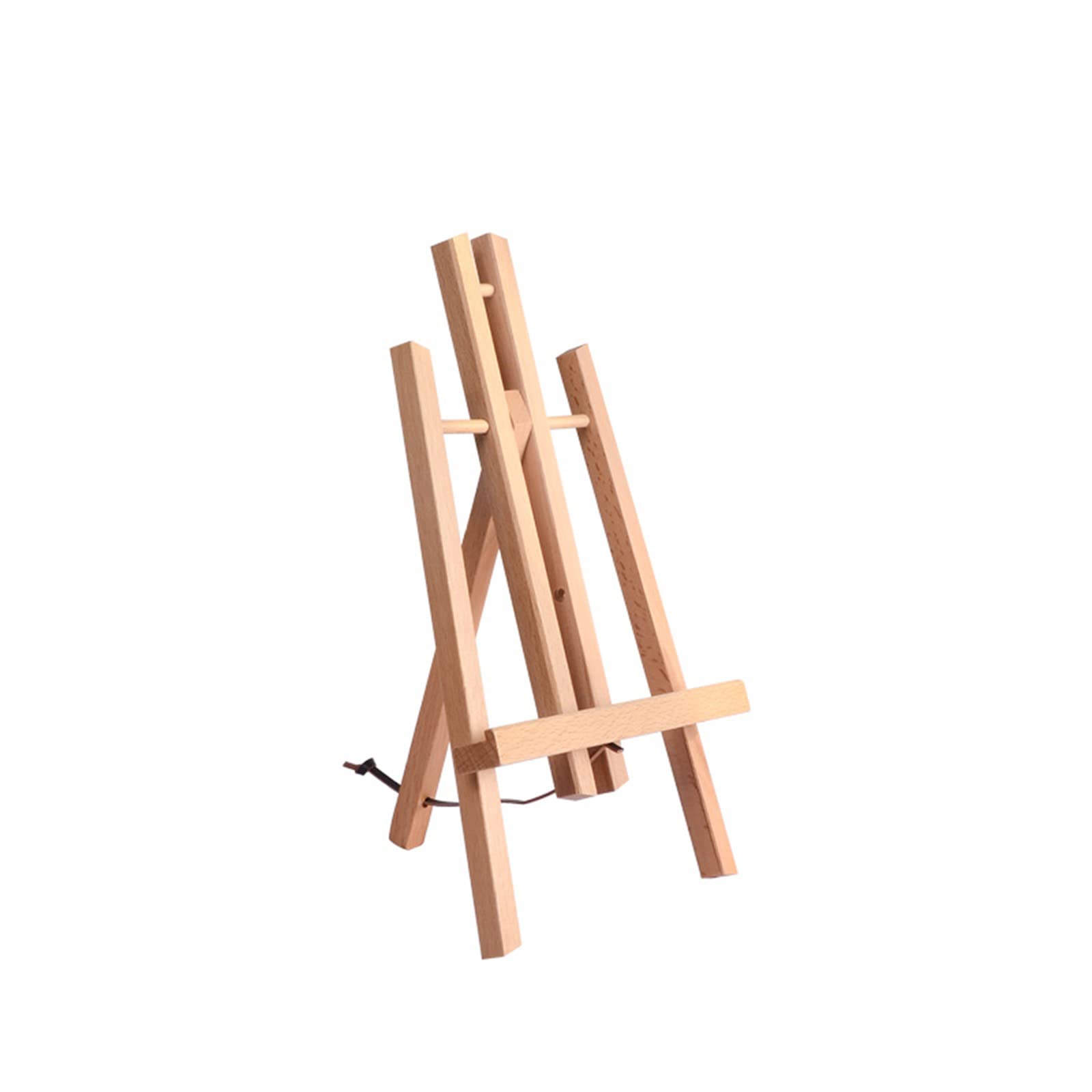 Cavalletto Piccolo Pieghevole per Arte, Mini cavalletto in Legno, cavalletto da Tavolo, espositore per fiere Artigianali, Matrimoni - 30/40