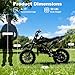 50cc Dirt Bike for Kids, 2-Stroke Gas Power Motorcycle, Off-Road Mini Dirtbike Kids 8-14 with Dual Disc Brakes and Shock Absorption Up to 25 MPH, Easy Pull Start (Black)