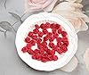 Ruwado 50 pcs Satin Ribbon Roses Mini Flowers Boutique Applique Sewing Embellishment Supplies for DIY Craft Project Scrapbooking Wedding Theme Parties Home Decoration (Red) #5
