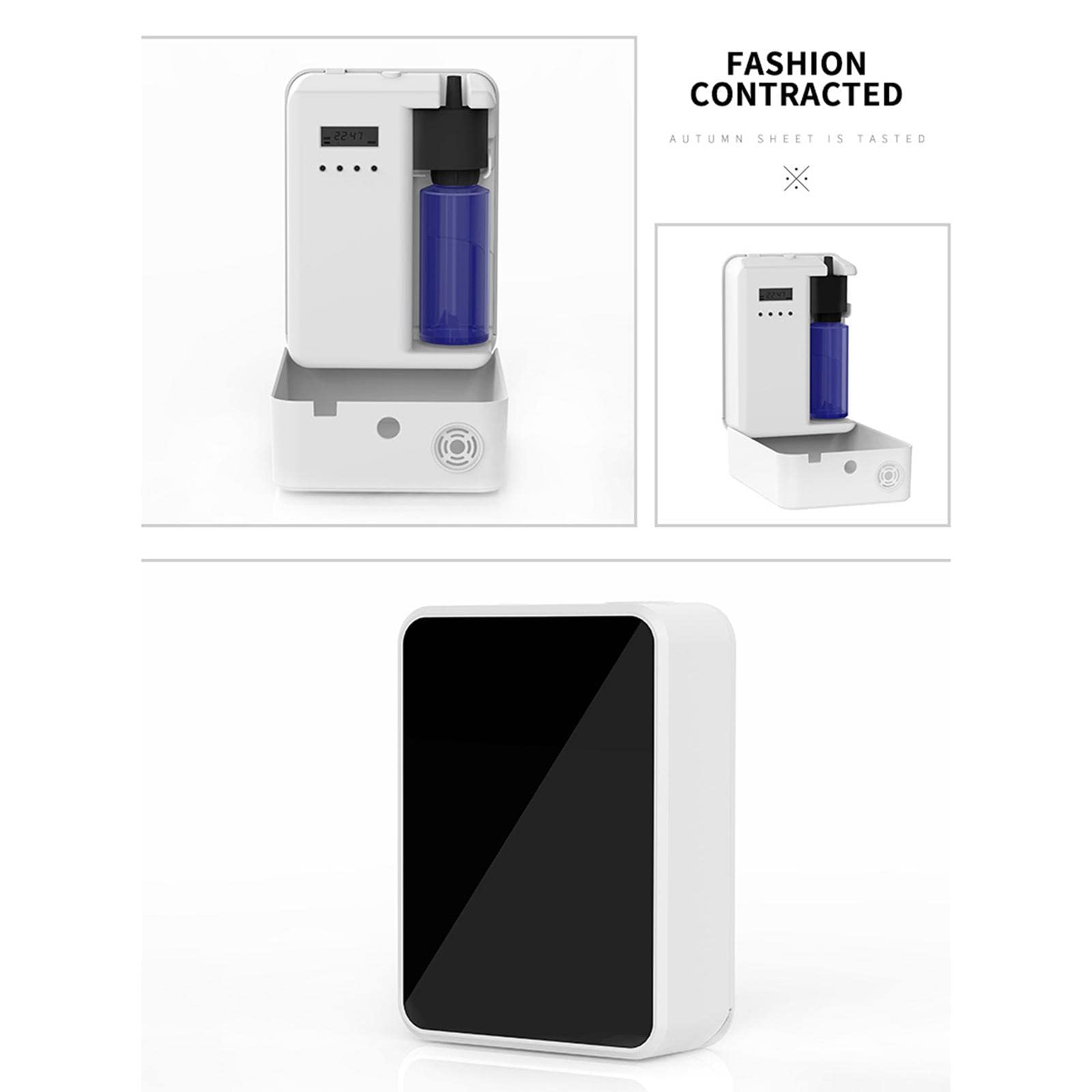 Difusor Nebulizador con Pulverizador de Fragancias de Aire para Aromaterapia Ambiental, Distribución Eléctrica de Fragancias para Ha, Negro