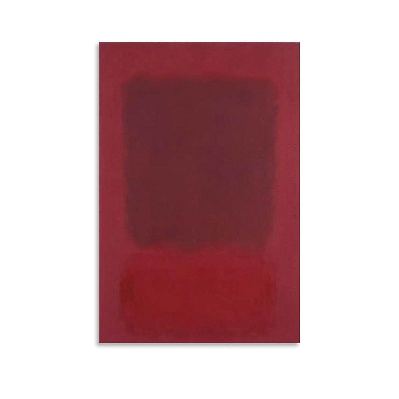 SXDMOUBK Mark Rothko Poster Red And Brown Abstract Art Poster; Canvas Print Wall Decorative Painting; Unframe; 24x36inch(60x90cm)
