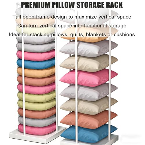 Estante multiusos resistente metálico para guardar almohadas y cojines de sofá en casa 5