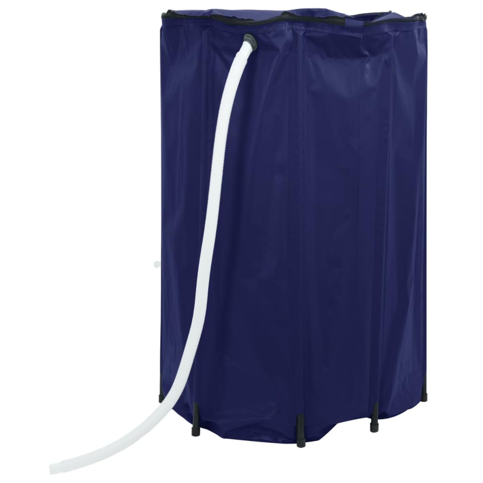 Gecheer Serbatoio per Acqua Piovana Pieghevole, con Rubinetto e Valvola di Scarico, 1000 L 100x120 cm in PVC, per Giardino Campeggio Pesca