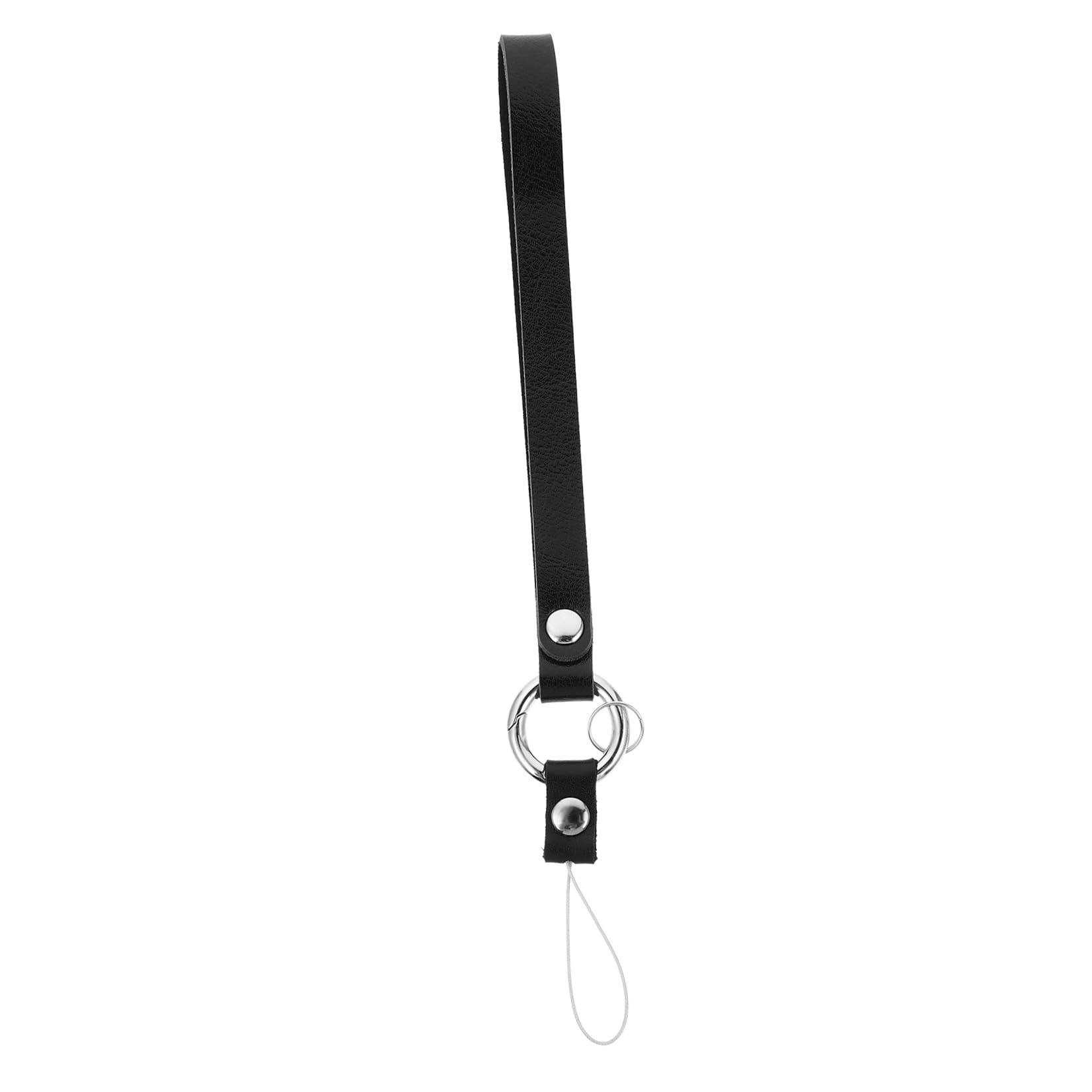 BESPORTBLE Dragonne de Poignet Noire Multifonction Bracelet Compatible Téléphone Portable et Appareil Photo Cordon Léger Sécurisé pour Accessoires Électroniques Clé USB Carte D’Identité