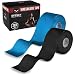Produktbild Effekt Manufaktur Kinesiotape - 2 Rollen 5m x 5cm Kinesiologie Tape in blau und schwarz - Wasserfestes & Elastisches Kinesio-Tape zum Sport - Ungeschnittenes Muskeltape - Uncut Physio Tape