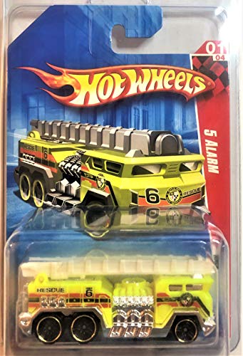 Hot Wheels Camión de Bomberos Amarillo 2010 miniatura 1