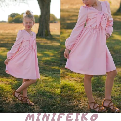 Little Girl Long Sleeve Smocked Dress 6-12 Y3