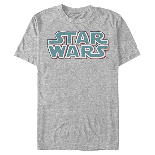 T-Shirt Star Wars Homme Logo Brodé Anti-Déformation en Coton