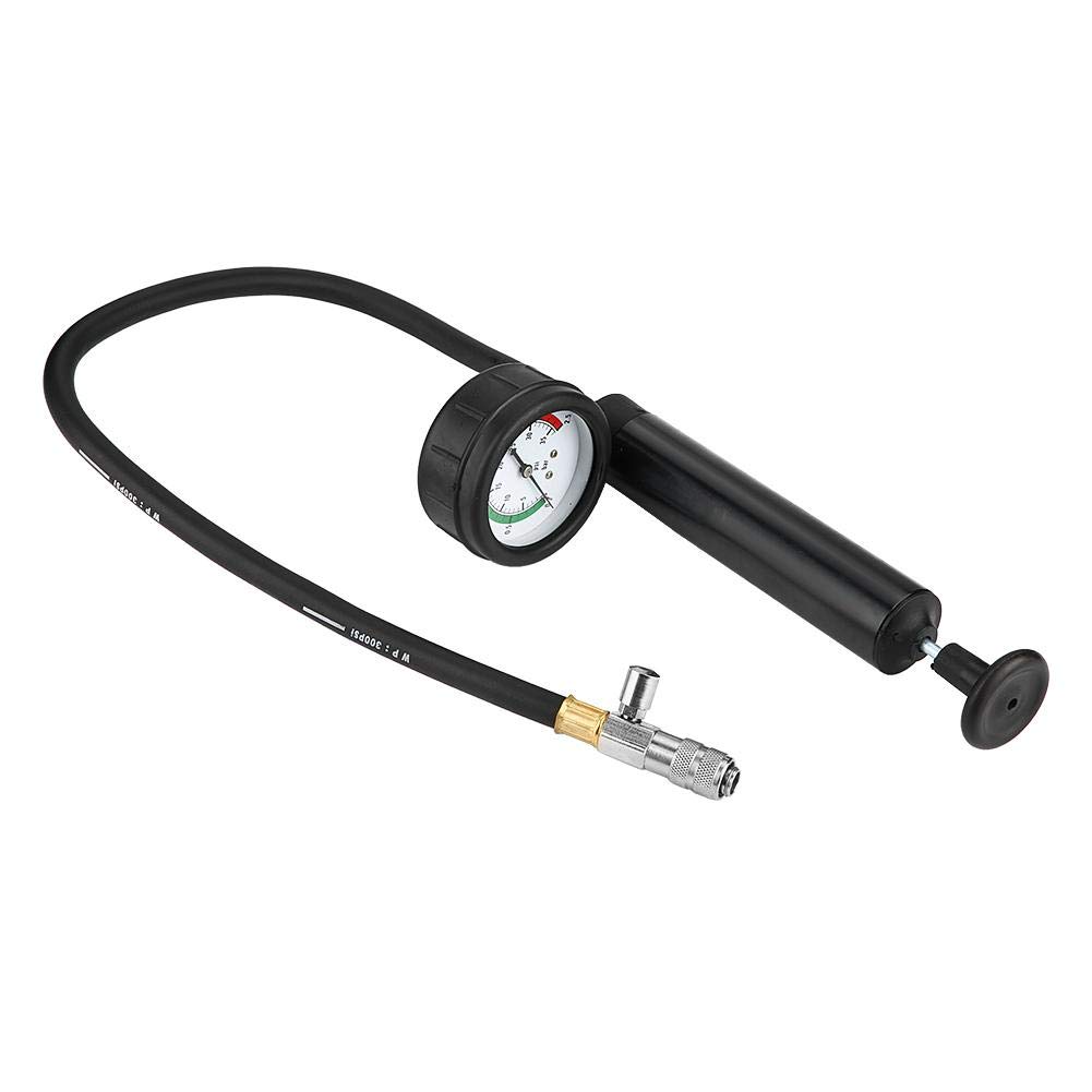 Qiilu Pompa manuale per prove di pressione con manometro kit di Rilevatore Perdite Serbatoio Acqua universale strumenti per rivelatore del di raffreddamento del tester dell'acqua