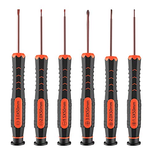 Small Screwdriver Set, XBRdepot Flathead and Phillips Precision Magnetic Screwdrivers Set for Micro Tiny Screws (Screwdriver for Tiny Screws)