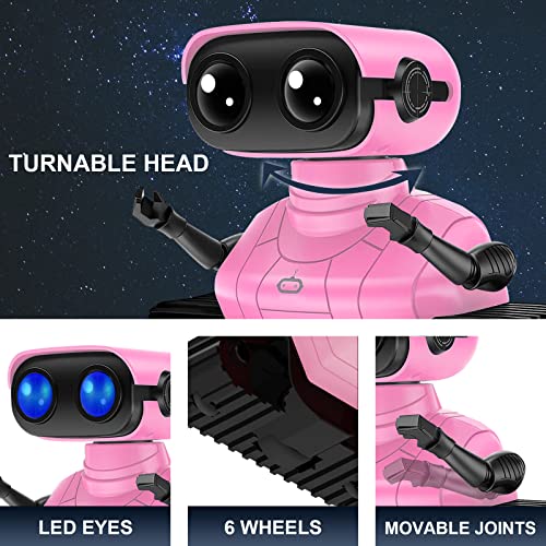 Aovikood Robot Toys For Girls Boys, Rechargeable Robots For Kids, 2.4Ghz Rc Remote Control Robots With Flexible Head & Arms,Led Eyes,Dance Moves And Music,Girl Robot Toy thumb #5