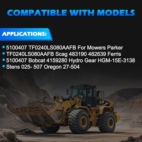 Image of 5100407 | TF0240LS080AAFB | Hydraulic Motor | GDA10100 | TCA12678 | for Great Dane John Deere Chariot Scag 483190 Ferris | 5100407 Bobcat 4159280 Gear HGM-15E-3138 Stens 025-507 Oregon 27-504