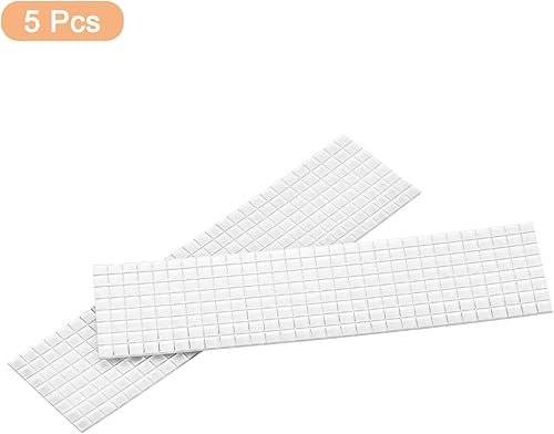 Miniatura 3 de uxcell 2360 azulejos autoadhesivos de discoteca de 0.197 x 0.197 in, mini mosaico, azulejos cuadrados de vidrio para manualidades, bolas de