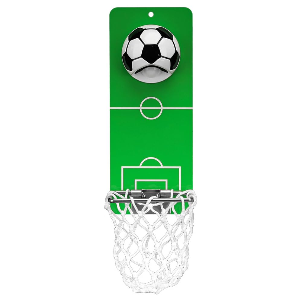 Sarini Apribottiglie Magnetico con Raccoglitore, apribottiglie in Metallo da Parete per Calcio, novità Idee Regalo per Birra per Uomini papà Marito Lui, Perfetto per Accessori Bar di casa, Pub