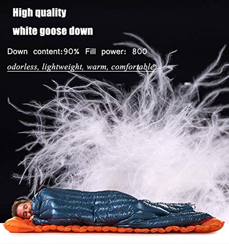 Naturehike Ultralight Goose Down Camping Sleeping Bag 800 Fill Power Compact Envelope Backpacking Sleeping Sack For Hiking Outdoor (Blue) #TOP2