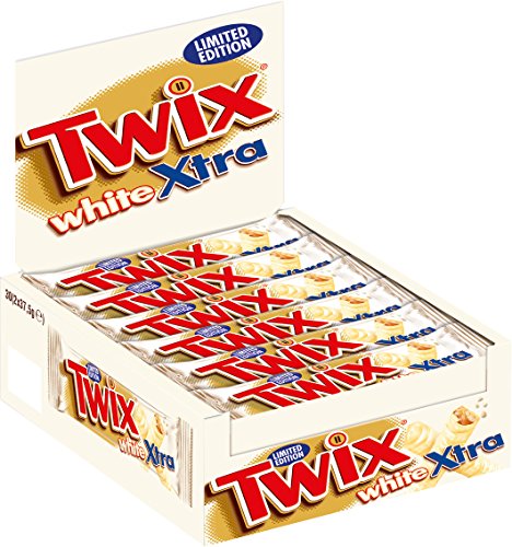 Twix Xtra White Chocolade Reep Single 75 Gram - Doos 30 stuks