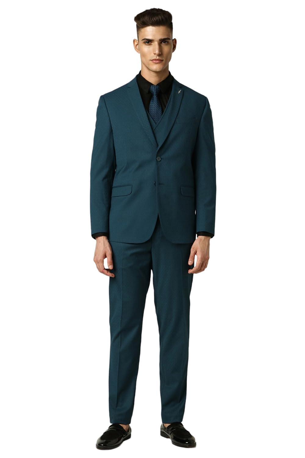 van heusen Men's Polyester Blend Three Piece Suit-Dress Set-picture-35