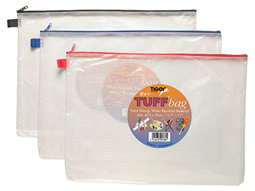 TIGER Extra Large 33.5x13cm Tuff Bag Heavy-Duty, Waterproof Wallet Pencil Case E - Foto 8