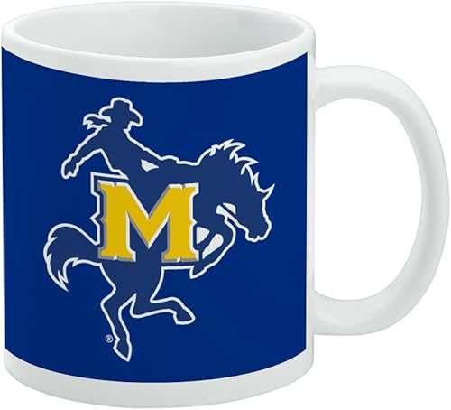 Vista 425 de Taza de cerámica con el logotipo principal de la Universidad de St. John, taza de regalo novedosa para café, té y bebidas calientes, 11oz, blanca