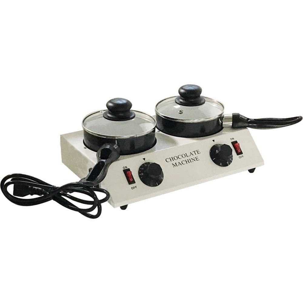 INTSUPERMAI 110V 60HZ Chocolate Melt Machine with Double Food Grade Aluminum CeramicPots Automatic t