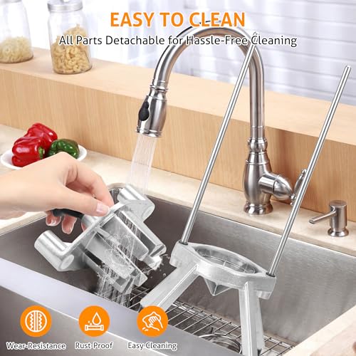 Image of WICHEMI Commercial Lemon Cutter Lime Slicer 8-Wedges Citrus Lemon Wedger