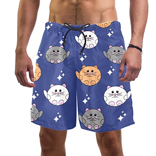Maillots de bain pour hommes chats contre les irritations short plage doux
