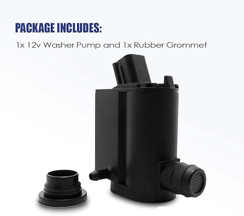 Miniatura 6 de 201525-232316E Bomba de limpiaparabrisas con arandela - Motor de arandela compatible con Hyundai, Kia - Reemplaza OEM #: 98510-1C100, 98510-26100,