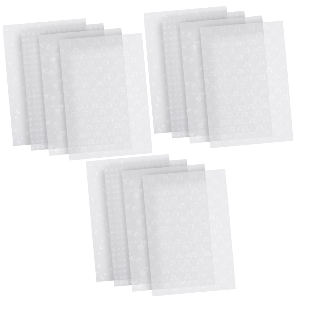 STOBOK 3 Sätze Scrapbook-papier Schmierpapier Dekorativ Decoupage Paper Bunt Pastell Foto-sammelalbum Journaling Scrapbooking Fetzen Farbig Texturiert Zeitschrift Weiß 40 Blätter * 3