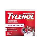 Tylenol Extra Strength Dissolve Packs with Acetaminophen for Pain & Fever, Berry, 32 ct