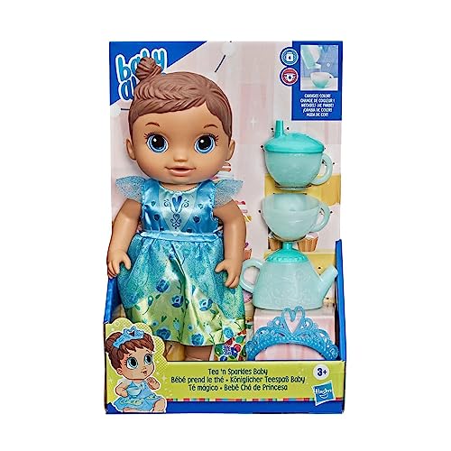 Baby Alive, Boneca Bebê Chá de Princesa, Azul e Verde