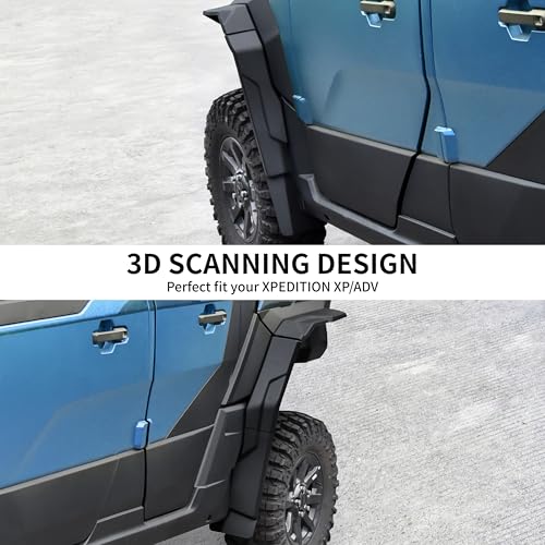 Image of Full Coverage Fender Flares for Polaris Xpedition XP /ADV, Heavy Duty Front & Rear Mud Flaps Guards for Polaris Xpedition XP /XP 5 /ADV /ADV 5 2024 2025 Accessories (Replace #2890638)
