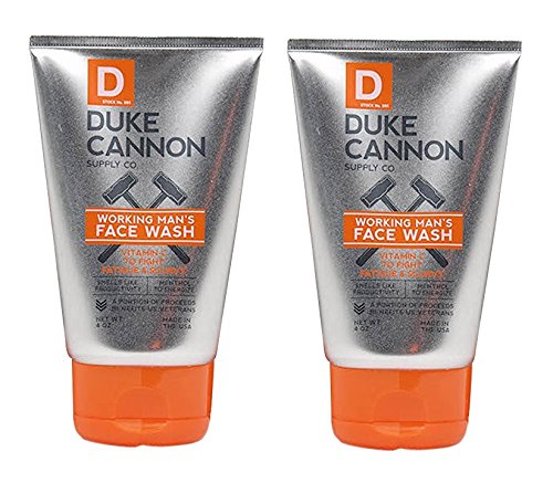 Duke Cannon Working Man's Face Wash for Men, 4 Ounce - Pack of 2