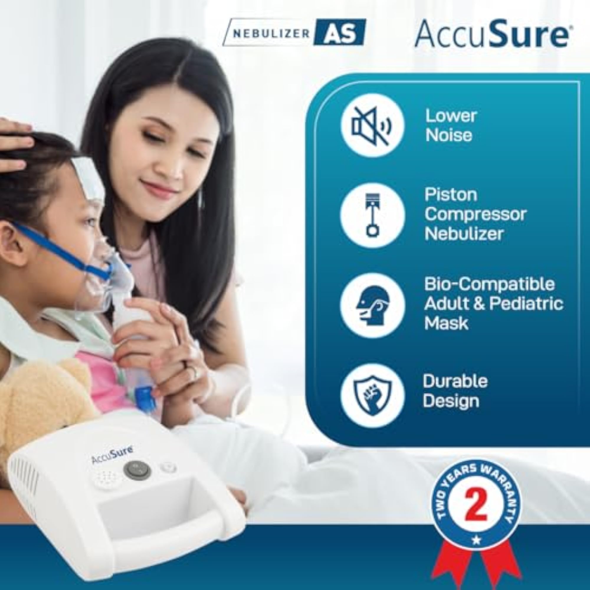 AS Compressor Nebulizer Machine for Adults