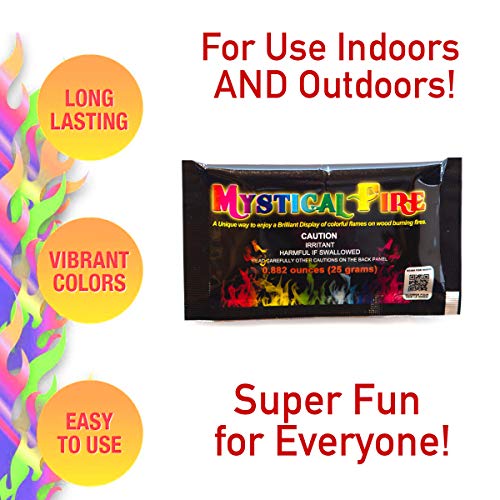 Magic Dust to create Coloured Flames - Mystical Fire-Pack of 10