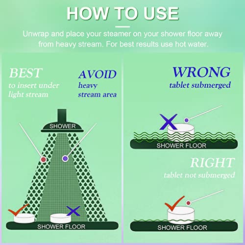 Poleview SSBH-1240 Shower Steamers Aromatherapy (Pack Of 12) Gift Set For Woman And Man, Strongly Scented Eucalyptus & Peppermint Essential Oil Shower Bombs thumb #5