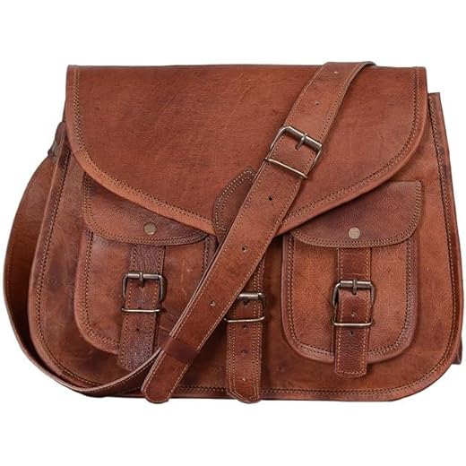 Alaska Exports - Women's Genuine Leather Handbag, Tote Bag, Shoulder Bag (9 X 11 X 3.5) inch