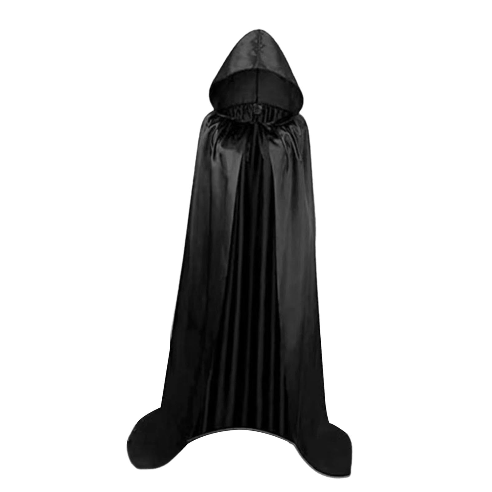 Enakshi Cape Robe Party Dress up Gothic Hooded Cloak for Unisex Adults Men 140cm Black|Clothing, Shoes & Accessories|Costumes, Reenactment, Theater|Accessories|Capes, Coats & Cloaks