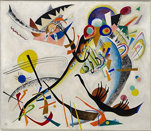 Tableau Kandinsky Blaues Segment peinture à l'huile sur toile