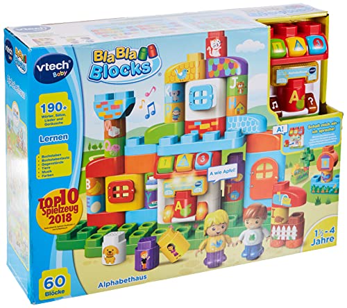 Preisvergleich Produktbild Vtech 80-604904 BlaBlaBlocks - Alphabethaus Bauklötze Bauspielzeug, bunt