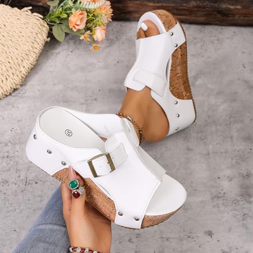 Sandales bohème légères et confortables avec talon compensé ergonomique - 6