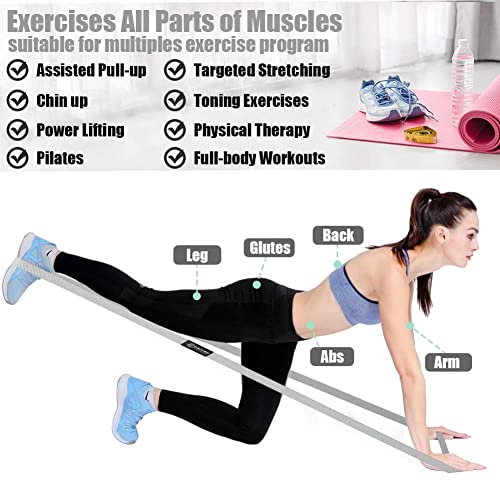 Gaiyah Fitness Long Resistance Bands For Women - Long Workout Bands Long Full Body Resistance Bands Set Body Bands For Working Out Long Loop Resistance Bands Set For Full Body Workout Set Of 4 #TOP3
