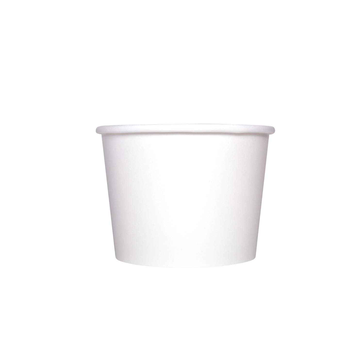 [12oz - 1000 ct] Paper Ice Cream Cups & Soup Bowls for Hot/ Cold Food - Ideal for Soup by Karat – 12 oz, 12.0 ounces, Paper, White, Pack of 1000