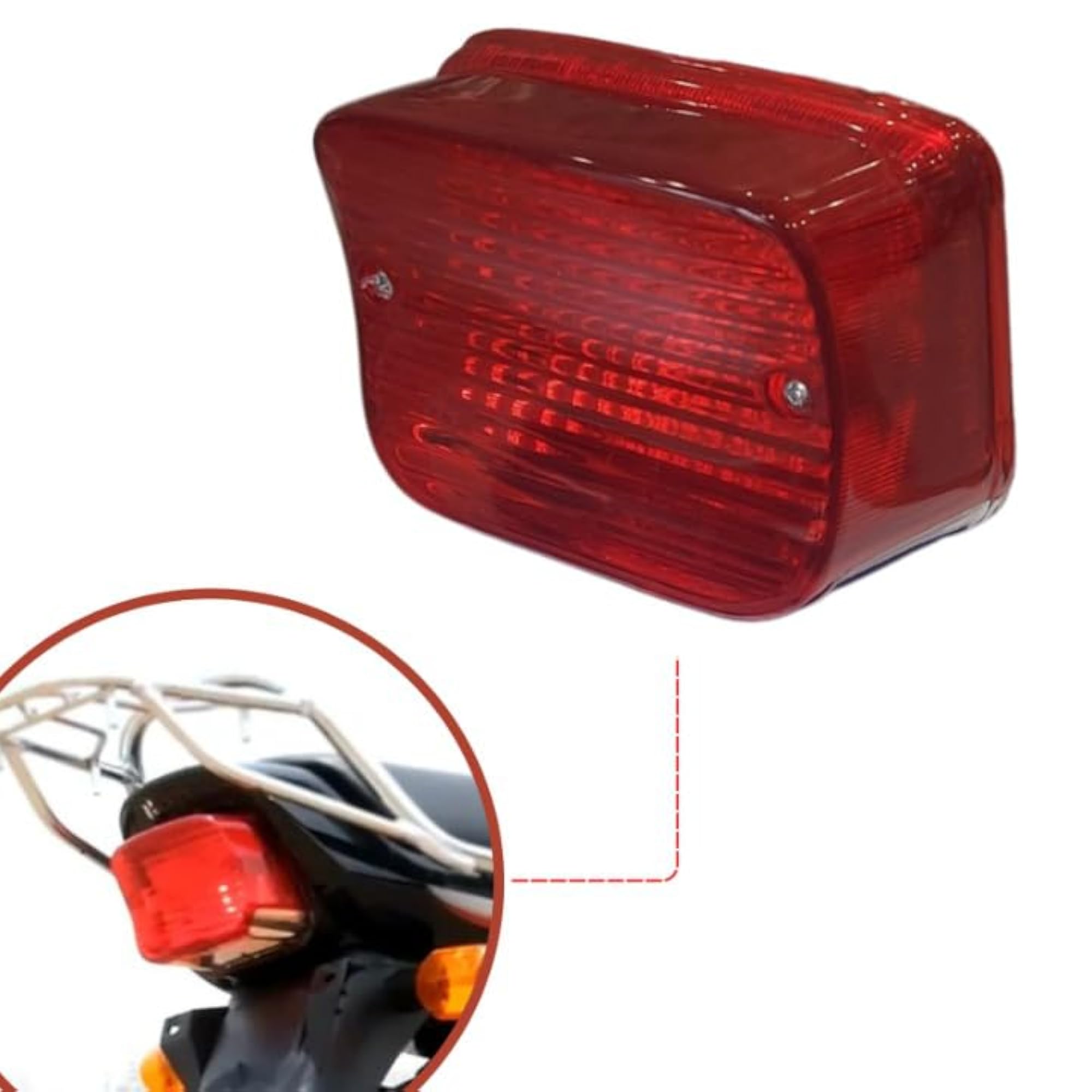 Motorcycle Back Light Tail Light Assembly for Hero Splendor Plus