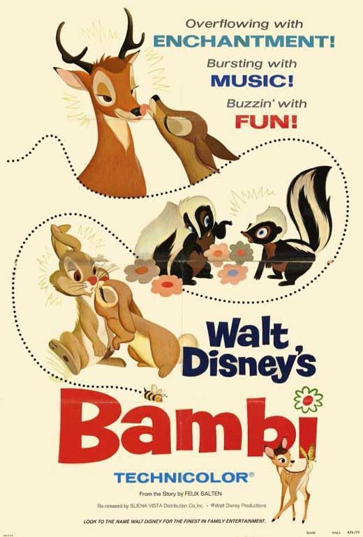 Amazon.com: Bambi Movie Poster Print (27 x 40): Posters & Prints