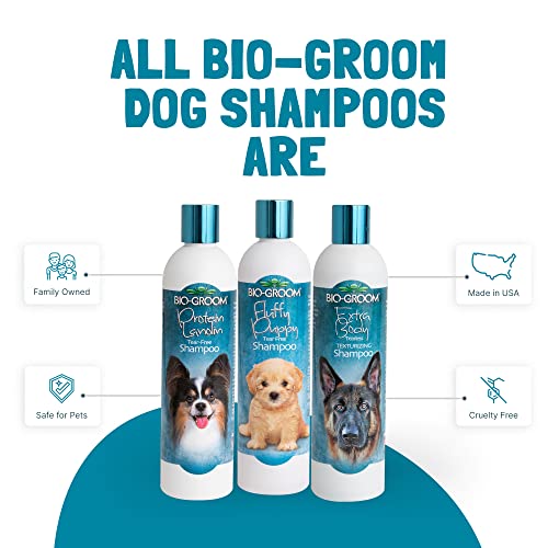 Image of Bio-Groom Fluffy Puppy Tear-Free Dog Shampoo for Sensitive Skin and Delicate Coats Free of Parabens and Artificial Thickeners Natural Cleansers Like Aloe Vera, Lavender Fragrance, 355 Milliliter | Bio-Groom Fluffy Puppy Shampoo