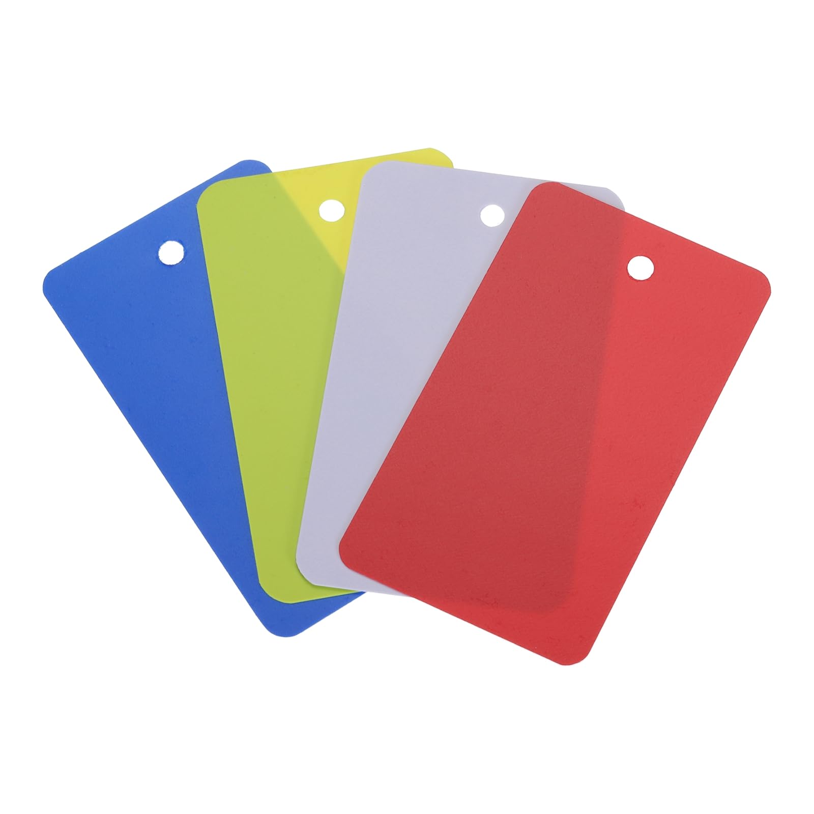 sourcing map Blank Waterproof Eyelet Hole Plastic Shipping Tags,Blank Labeling Tags for Product Identification Tags,Valve Marking,Outdoor Tagging,4x7cm/1.57x2.76 Inch,Pack of 100 Multicolored