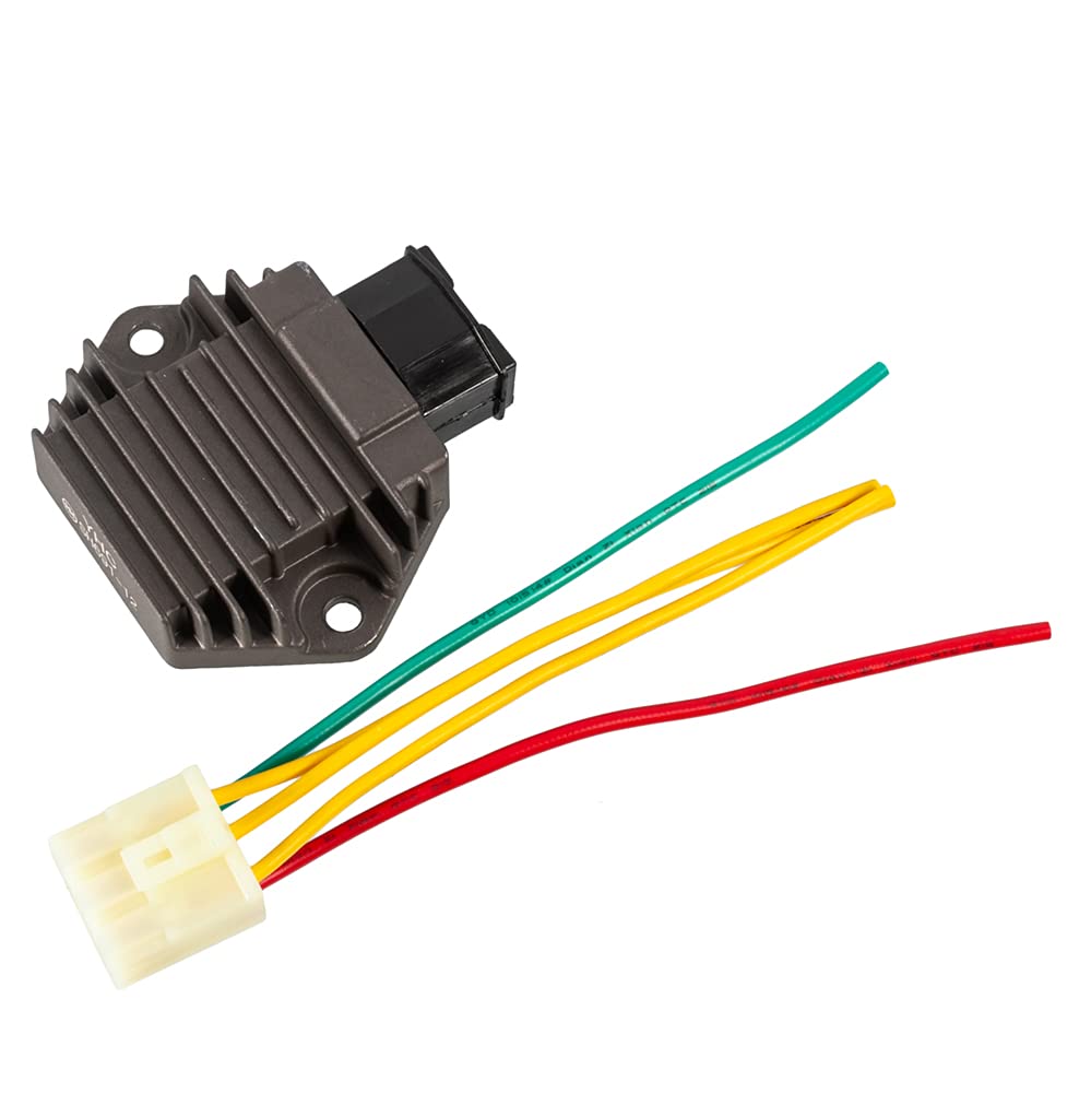 Regolatore di Tensione Moto Dissipatore di Calore in Metallo Raddrizzatore Elettrico Accessori per Aprilia RXV450/550 2006-2011 per CB600 Hornet 600 1998-2006 (Nero)